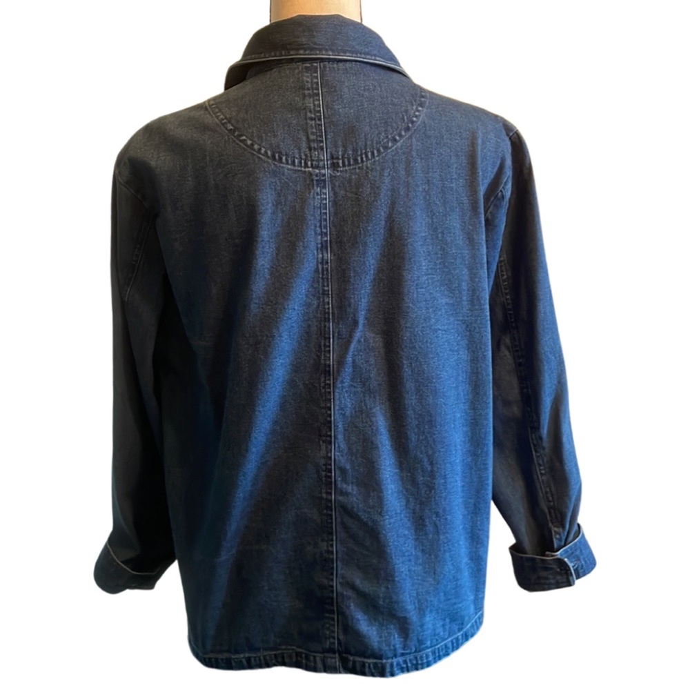 Talbots Button Down Jean Jacket Size Sp - image 4